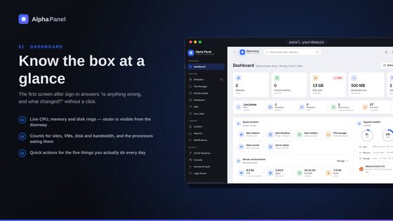 Dashboard banner
